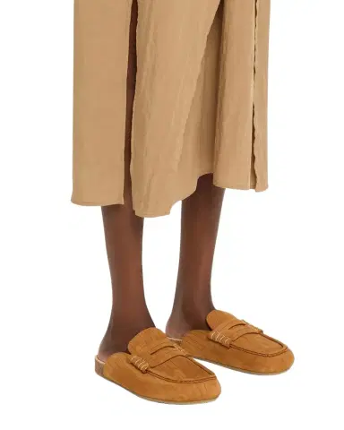 JW Anderson Suede Stitch Loafer Mules | Thumbnail 1 JW Anderson Suede Stitch Loafer Mules | Thumbnail 1