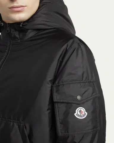 Moncler Men's Poiliot Hooded Nylon Down Jacket | Thumbnail 5 Moncler Men's Poiliot Hooded Nylon Down Jacket | Thumbnail 5