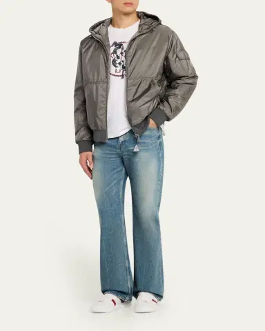 Moncler Men's Poiliot Hooded Nylon Down Jacket | Thumbnail 6 Moncler Men's Poiliot Hooded Nylon Down Jacket | Thumbnail 6
