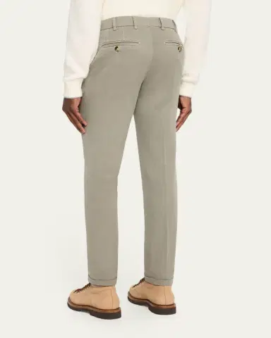 Brunello Cucinelli Men's Modern Fit Flat-Front Pants | Thumbnail 3 Brunello Cucinelli Men's Modern Fit Flat-Front Pants | Thumbnail 3