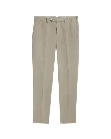 Brunello Cucinelli Men's Modern Fit Flat-Front Pants | Thumbnail 1 Brunello Cucinelli Men's Modern Fit Flat-Front Pants | Thumbnail 1