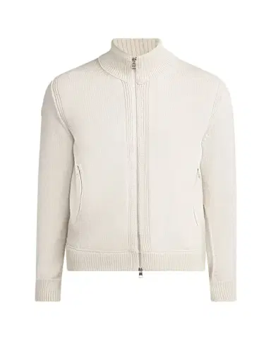 Moncler Men's Edit Padded Back Wool Cardigan | Thumbnail 1 Moncler Men's Edit Padded Back Wool Cardigan | Thumbnail 1