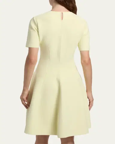 Alexander McQueen Seamed Short-Sleeve Mini Dress | Thumbnail 7 Alexander McQueen Seamed Short-Sleeve Mini Dress | Thumbnail 7