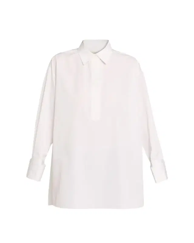 Oversized Cotton Popover Shirt Oversized Cotton Popover Shirt