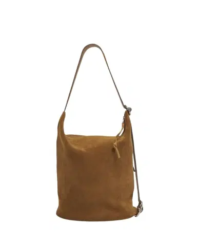 Loewe Men's Loop Medium Suede Bucket Bag | Thumbnail 1 Loewe Men's Loop Medium Suede Bucket Bag | Thumbnail 1