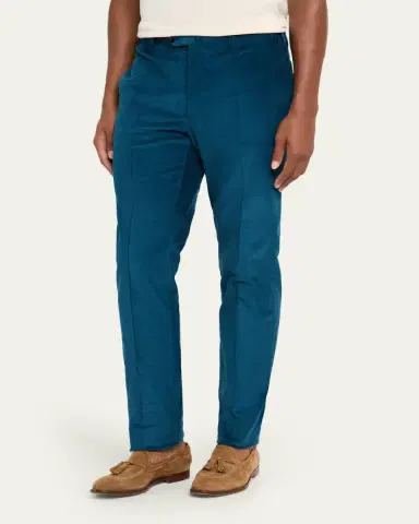 Cesare Attolini Men's Slim Corduroy Flat-Front Pants | Thumbnail 8 Cesare Attolini Men's Slim Corduroy Flat-Front Pants | Thumbnail 8