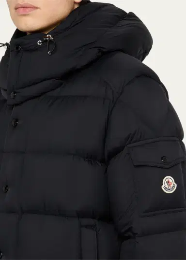 Moncler Men's Maya Hooded Short Down Puffer Jacket | Thumbnail 5 Moncler Men's Maya Hooded Short Down Puffer Jacket | Thumbnail 5
