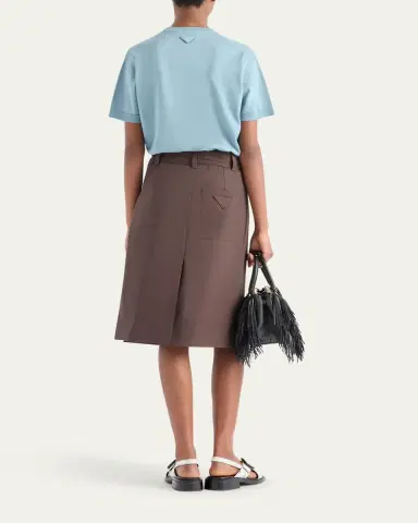 Prada Cotton Short-Sleeve Sweater | Thumbnail 3 Prada Cotton Short-Sleeve Sweater | Thumbnail 3