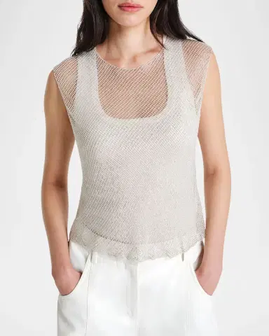 TWP Chloe Woven Mesh Top | Thumbnail 3 TWP Chloe Woven Mesh Top | Thumbnail 3