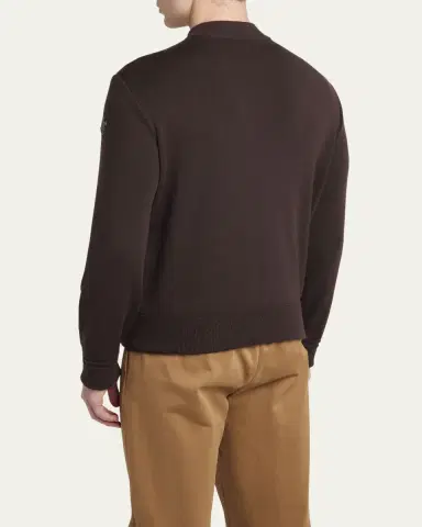 Moncler Men's Padded Nylon Knit-Sleeve Cardigan | Thumbnail 3 Moncler Men's Padded Nylon Knit-Sleeve Cardigan | Thumbnail 3