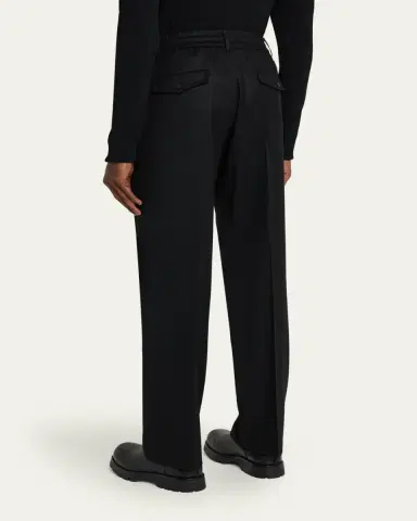Moncler Men's Virgin Wool Trousers | Thumbnail 3 Moncler Men's Virgin Wool Trousers | Thumbnail 3