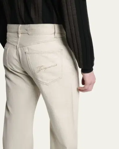 Jacquemus Men's Le De-Nimes Straight-Fit Jeans | Thumbnail 5 Jacquemus Men's Le De-Nimes Straight-Fit Jeans | Thumbnail 5