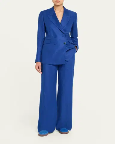 Gabriela Hearst Vesta Wide-Leg Linen Pants | Thumbnail 4 Gabriela Hearst Vesta Wide-Leg Linen Pants | Thumbnail 4