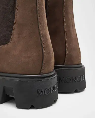 Moncler Men's Peak City Nubuck Lug-Sole Chelsea Boots | Thumbnail 5 Moncler Men's Peak City Nubuck Lug-Sole Chelsea Boots | Thumbnail 5