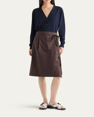 Prada Cotton V-Neck Cardigan | Thumbnail 2 Prada Cotton V-Neck Cardigan | Thumbnail 2