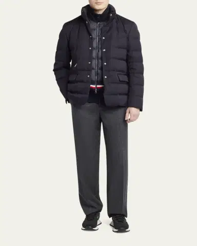 Moncler Men's Bess Down Blazer Jacket | Thumbnail 2 Moncler Men's Bess Down Blazer Jacket | Thumbnail 2