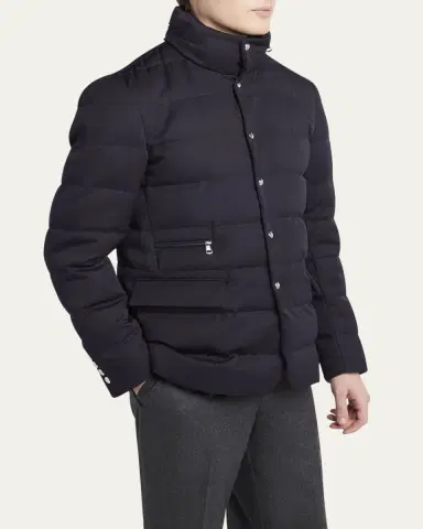 Moncler Men's Bess Down Blazer Jacket | Thumbnail 4 Moncler Men's Bess Down Blazer Jacket | Thumbnail 4