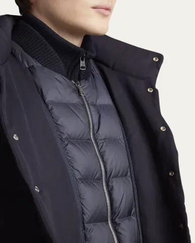 Moncler Men's Bess Down Blazer Jacket | Thumbnail 5 Moncler Men's Bess Down Blazer Jacket | Thumbnail 5