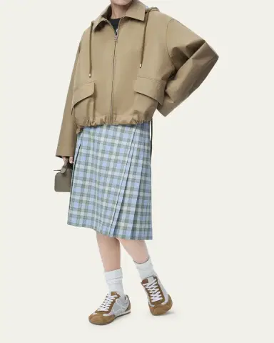 Loewe Striped Lining Slit-Back Hooded Jacket | Thumbnail 2 Loewe Striped Lining Slit-Back Hooded Jacket | Thumbnail 2