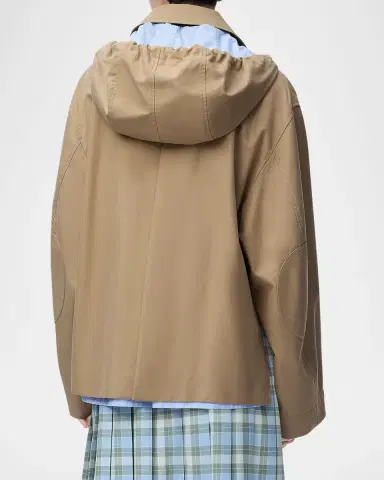 Loewe Striped Lining Slit-Back Hooded Jacket | Thumbnail 6 Loewe Striped Lining Slit-Back Hooded Jacket | Thumbnail 6