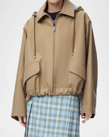 Loewe Striped Lining Slit-Back Hooded Jacket | Thumbnail 7 Loewe Striped Lining Slit-Back Hooded Jacket | Thumbnail 7