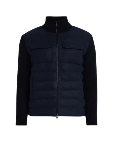 Moncler Men's Down-Filled Wool Knit Full-Zip Cardigan | Thumbnail 1 Moncler Men's Down-Filled Wool Knit Full-Zip Cardigan | Thumbnail 1