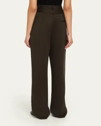 Monse Tailored Double-Waistband Straight-Leg Trousers | Thumbnail 4 Monse Tailored Double-Waistband Straight-Leg Trousers | Thumbnail 4