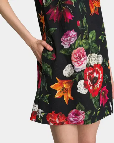 Dolce & Gabbana Floral-Print Sleeveless Mini Shift Dress | Thumbnail 9 Dolce & Gabbana Floral-Print Sleeveless Mini Shift Dress | Thumbnail 9