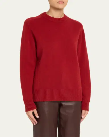 Loulou De Saison Baltra Cashmere Crewneck Sweater | Thumbnail 3 Loulou De Saison Baltra Cashmere Crewneck Sweater | Thumbnail 3
