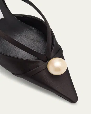 Jimmy Choo Sana 50 Satin Mules | Thumbnail 3 Jimmy Choo Sana 50 Satin Mules | Thumbnail 3