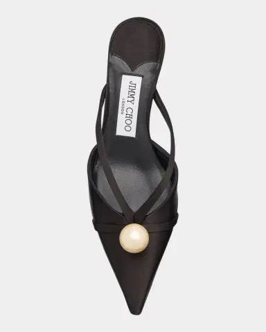 Jimmy Choo Sana 50 Satin Mules | Thumbnail 6 Jimmy Choo Sana 50 Satin Mules | Thumbnail 6