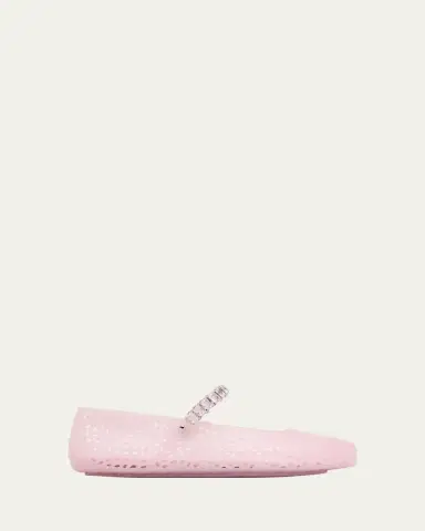 Jimmy Choo The Jelly Glitter Crystal-Strap Ballerina Flats | Thumbnail 6 Jimmy Choo The Jelly Glitter Crystal-Strap Ballerina Flats | Thumbnail 6