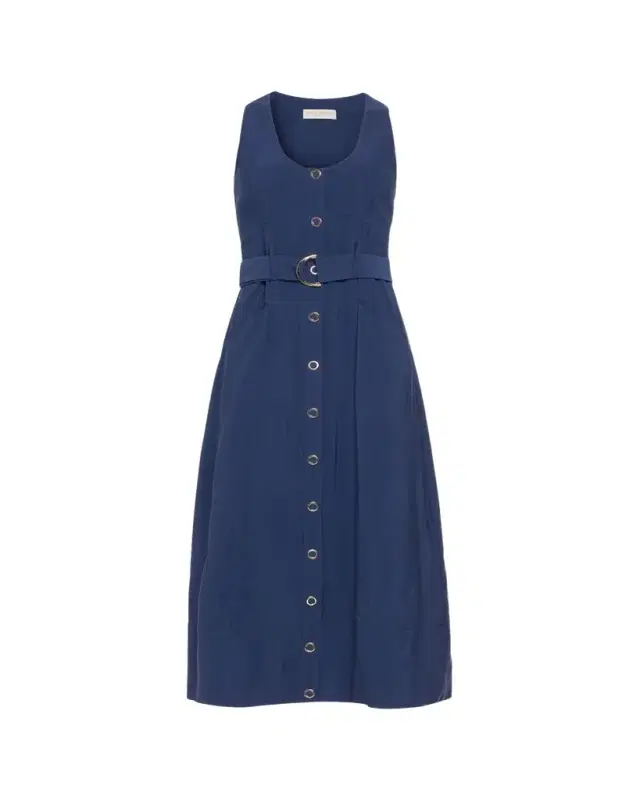 Nomi Belted Midi Dress Nomi Belted Midi Dress