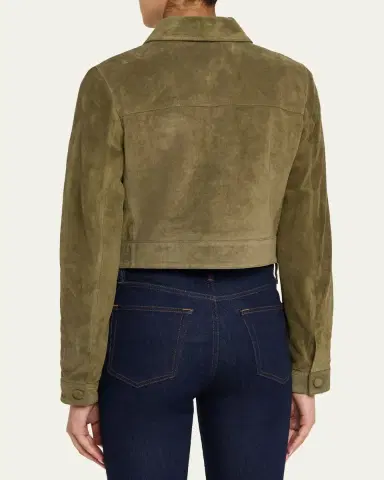 FRAME The Small Suede Jacket | Thumbnail 3 FRAME The Small Suede Jacket | Thumbnail 3