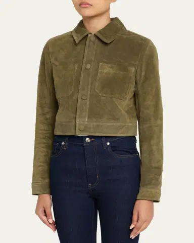 FRAME The Small Suede Jacket | Thumbnail 4 FRAME The Small Suede Jacket | Thumbnail 4