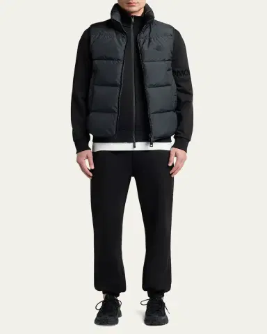 Moncler Men's Sleeve-Logo Fleece Full-Zip Jacket | Thumbnail 11 Moncler Men's Sleeve-Logo Fleece Full-Zip Jacket | Thumbnail 11