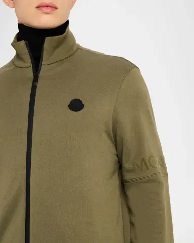 Moncler Men's Sleeve-Logo Fleece Full-Zip Jacket | Thumbnail 18 Moncler Men's Sleeve-Logo Fleece Full-Zip Jacket | Thumbnail 18