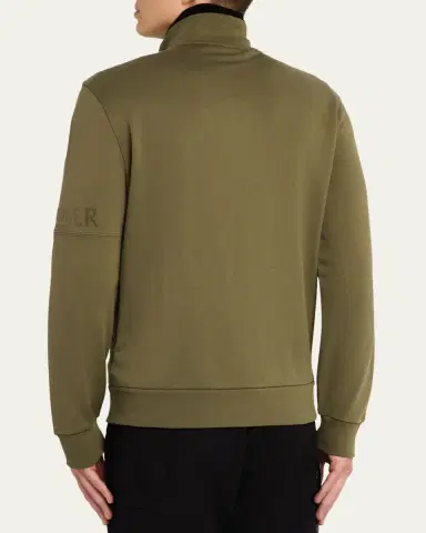 Moncler Men's Sleeve-Logo Fleece Full-Zip Jacket | Thumbnail 7 Moncler Men's Sleeve-Logo Fleece Full-Zip Jacket | Thumbnail 7