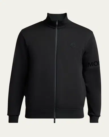 Moncler Men's Sleeve-Logo Fleece Full-Zip Jacket | Thumbnail 10 Moncler Men's Sleeve-Logo Fleece Full-Zip Jacket | Thumbnail 10