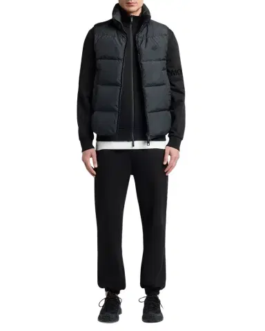 Moncler Men's Sleeve-Logo Fleece Full-Zip Jacket | Thumbnail 1 Moncler Men's Sleeve-Logo Fleece Full-Zip Jacket | Thumbnail 1