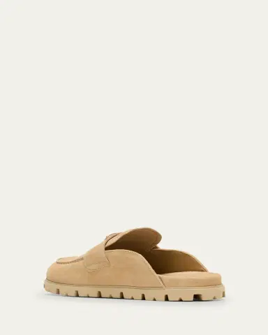 Prada Fussbett Suede Loafer Mules | Thumbnail 4 Prada Fussbett Suede Loafer Mules | Thumbnail 4