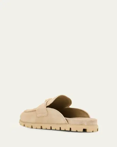 Prada Fussbett Suede Loafer Mules | Thumbnail 8 Prada Fussbett Suede Loafer Mules | Thumbnail 8