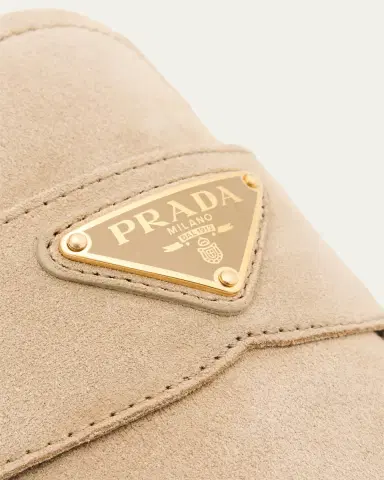 Prada Fussbett Suede Loafer Mules | Thumbnail 9 Prada Fussbett Suede Loafer Mules | Thumbnail 9
