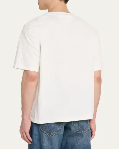 Bottega Veneta Men's Pima Cotton Jersey Intrecciato-Pocket T-Shirt | Thumbnail 7 Bottega Veneta Men's Pima Cotton Jersey Intrecciato-Pocket T-Shirt | Thumbnail 7