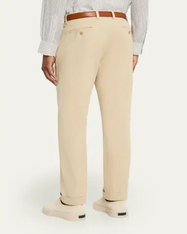 OFFICINE GÉNÉRALE Men's Cotton Twill Straight Fit Five-Pocket Pants | Thumbnail 3 OFFICINE GÉNÉRALE Men's Cotton Twill Straight Fit Five-Pocket Pants | Thumbnail 3