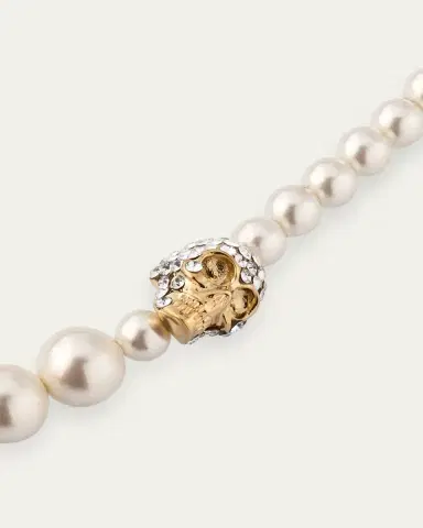 McQueen Pearly Skull Necklace | Thumbnail 3 McQueen Pearly Skull Necklace | Thumbnail 3