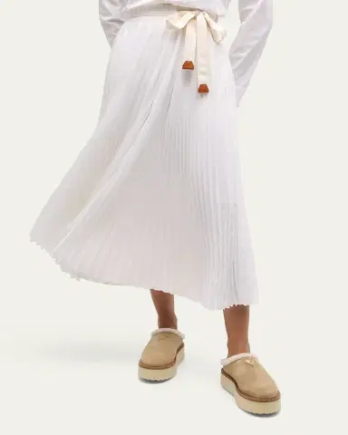 Prada Suede Shearling Cozy Platform Mules | Thumbnail 2 Prada Suede Shearling Cozy Platform Mules | Thumbnail 2