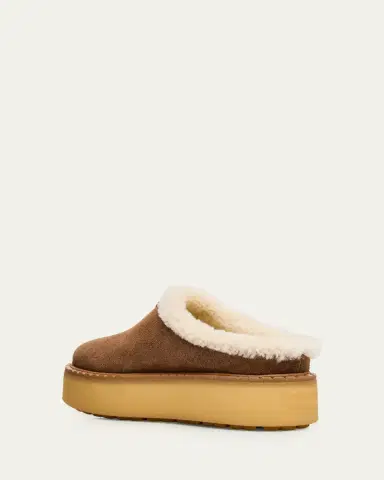 Prada Suede Shearling Cozy Platform Mules | Thumbnail 17 Prada Suede Shearling Cozy Platform Mules | Thumbnail 17
