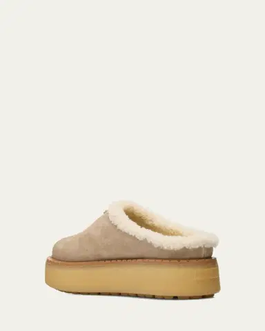 Prada Suede Shearling Cozy Platform Mules | Thumbnail 8 Prada Suede Shearling Cozy Platform Mules | Thumbnail 8