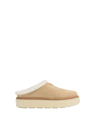 Prada Suede Shearling Cozy Platform Mules | Thumbnail 1 Prada Suede Shearling Cozy Platform Mules | Thumbnail 1